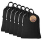 LFH Home Large Premium Cotton Rich Canvas Laundry Bag with Drawstring and Handles Heavy Duty (6 Count)