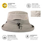 UVCoolix UPF 50+ Wide Brim Ponytail Sun Hat