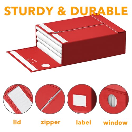12 Pack Bed Sheet Organizers and Storage (12 Count)
