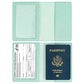 2 Pack Passport covers and Vaccine Card Holder PU Leather Passport Wallet Vaccine Case Protector Slot Travel Passport Wallets for Women & Men (2 Count)