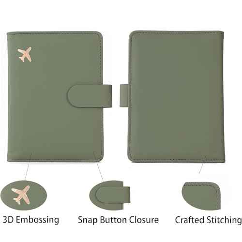 Premium Leather Passport Holder Covers Case
