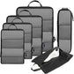 6 Set Ultralight Compression Packing Cubes Packing Organizer for Travel Accessories Luggage Suitcase Backpack (6 Count)
