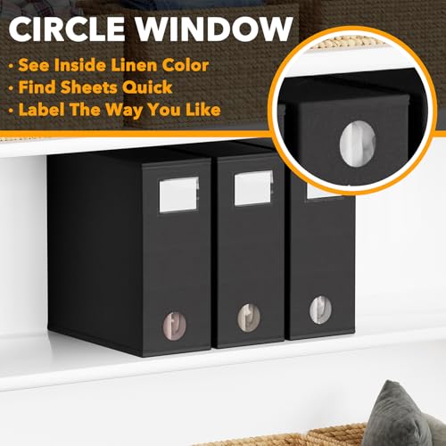 3 Pack Bed Sheet Organizers and Storage (3 Count)