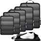 6 Set Ultralight Compression Packing Cubes Packing Organizer for Travel Accessories Luggage Suitcase Backpack