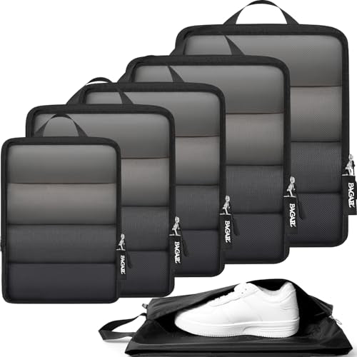 6 Set Ultralight Compression Packing Cubes Packing Organizer for Travel Accessories Luggage Suitcase Backpack