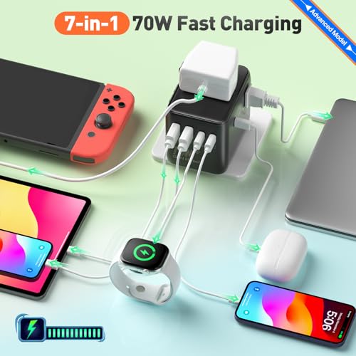 70W HICHOR Universal International European Travel Plug Worldwide Adaptor