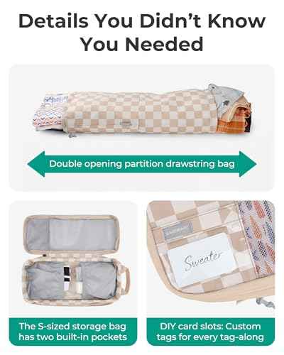 6 Set Compression Packing Cubes for Travel (6 Count)