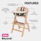 Beyond Junior Convertible Wooden High Chair with Removable Tray