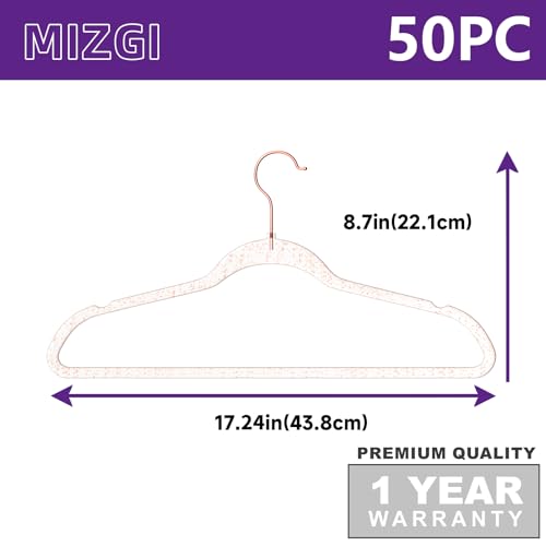 Premium Clear Invisible Acrylic Hangers (50 Count)