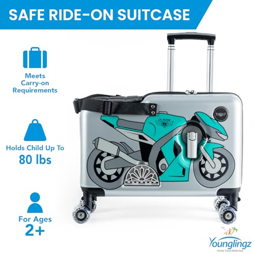 LIL FLYER GO Version 2 Ride On Suitcase for Kids