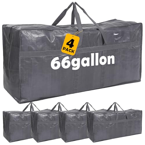 4 Pcs 66 Gallon Extra Large Moving Bags Heavy Duty Storage Bag (4 Count)