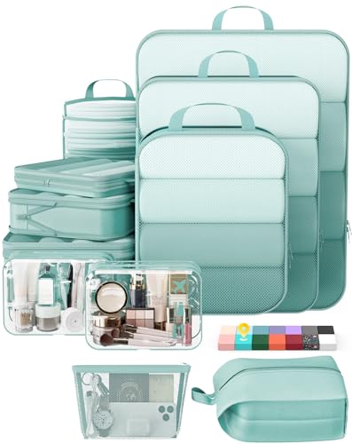 11 Set Compression Packing Cubes for Travel Essentials (11 Count)