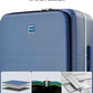 20 Inch Top Opening Carry On Luggage with Cup Holder and USB Ports