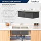30 Double Bowl Kitchen Sink 30x19 Inch Undermount Sink Low Divide Workstation Double Bowl 50