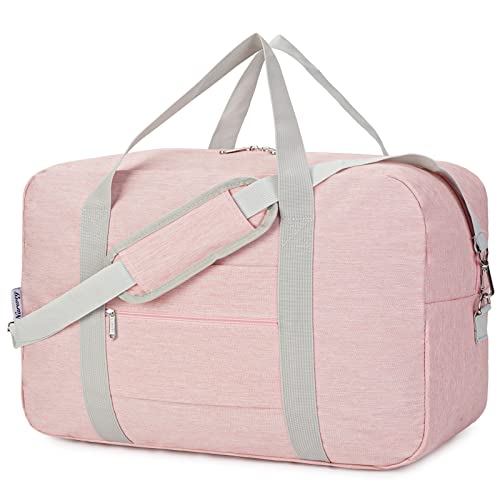For United Airlines Foldable Carry on Bag 22x14x9 Travel Duffel Bag Packable luggage Duffle for Women and Men 40L