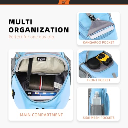 Sling Bag RFID Crossbody Sling Backpack Cross Body Shoulder Bag Travel Hiking Daypack for Women Men