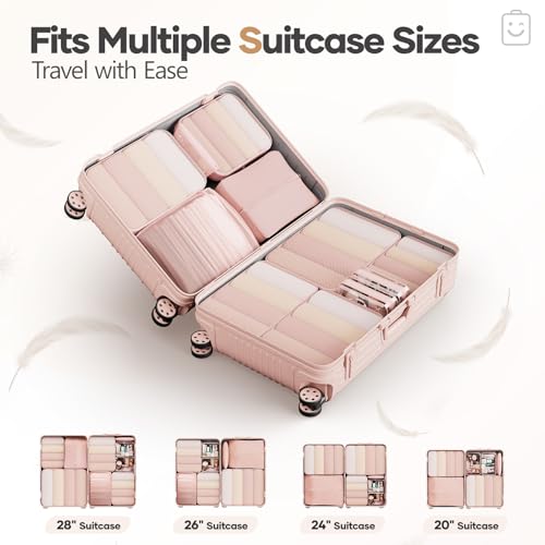 11 Set Compression Packing Cubes Garment Bags for Travel Essentials (11 Count)