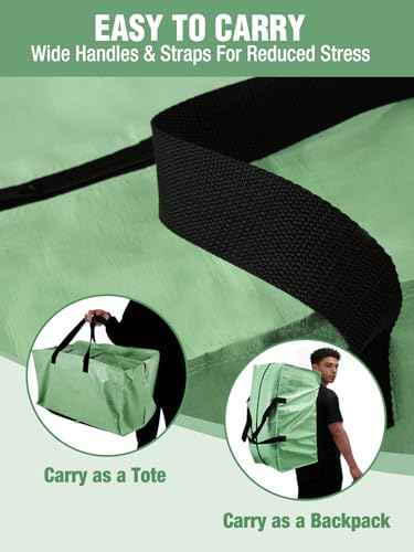 1 Pack Extra Large Moving Bags with Backpack Straps & Handles