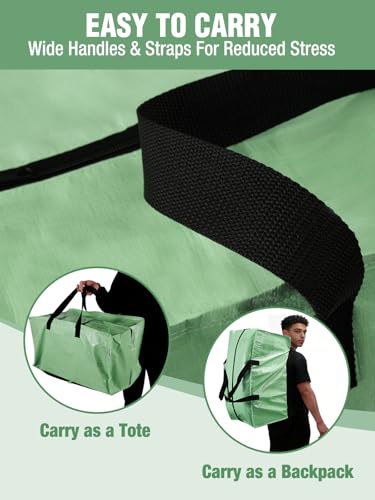 2 Pack Extra Large Moving Bags with Backpack Straps & Handles (2 Count)