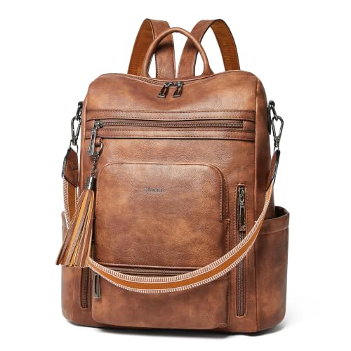 Vegan Leather Laptop Backpack for Women 15.6 inch Work Backpack Fashion Travel Backpack Purse for Travel College Work