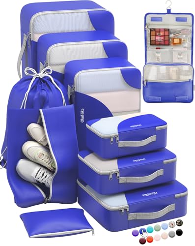 ALL INCLUDED 10 Set Durable Packing Cubes for Suitcases (10 Count)