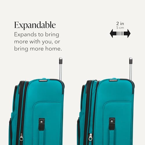 Sion Softside Expandable Spinner Luggage Durable Lightweight Travel Suitcase