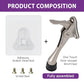 Door Stopper with Adhesive Bracket Stickers