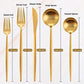 Matte Gold Silverware Set for 4 (20 Count)