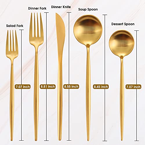 60 Piece Stainless Steel Flatware Set (12 Count)