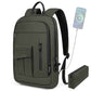 Business Backpack for Men Slim Lightweight Laptop Backpack for 17.3 Inch Computer Water Resistant Small Office Backpack for Commute Travel Daily Office Work with Small Bag
