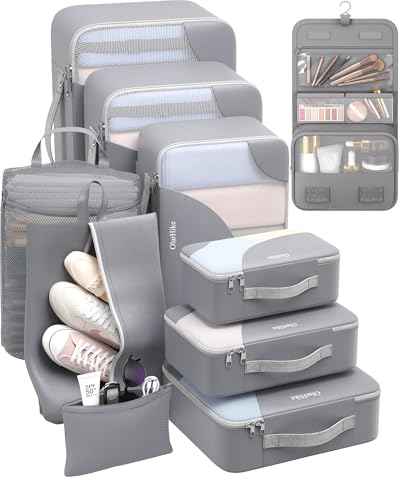 10 Set Packing Cubes for Travel (10 Count)