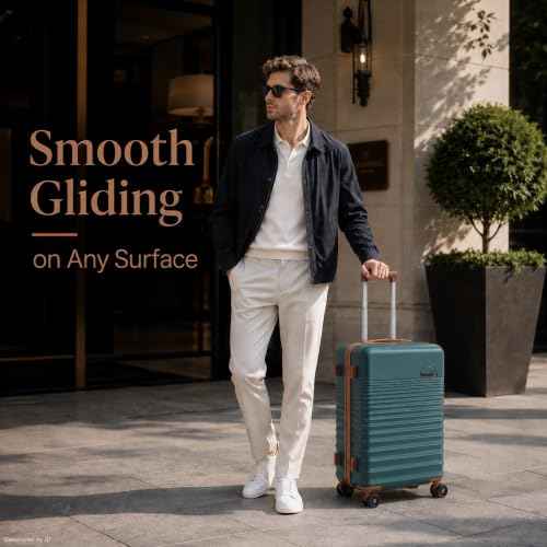 Carry On Luggage 22x14x9 Airline Approved Suitcase with Wheels