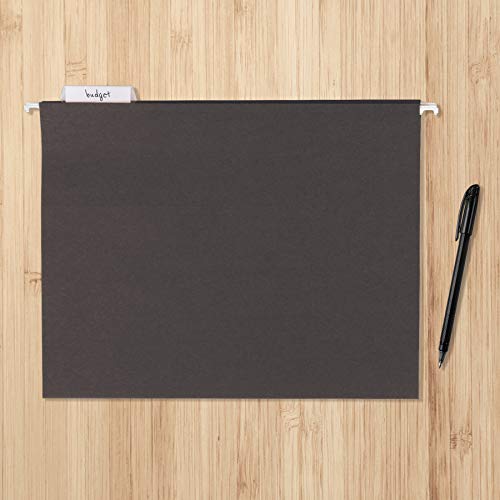 Hanging File Folders with Adjustable Tabs for Document Organization (25 Count)