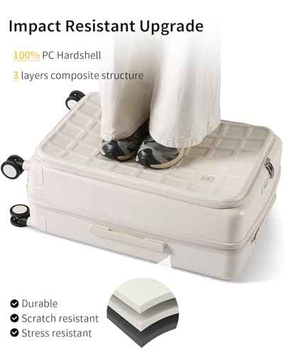 Expandable Top Opening Luggage Sets 2 Piece with Spinner Wheel (2 Count)