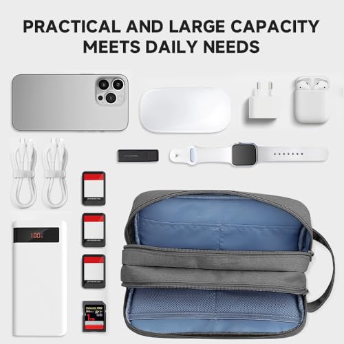 Double Layer Cable Organizer Bag