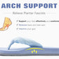 Flip Flops for Women Arch Support Summer Beach Sandals Blue Size 9