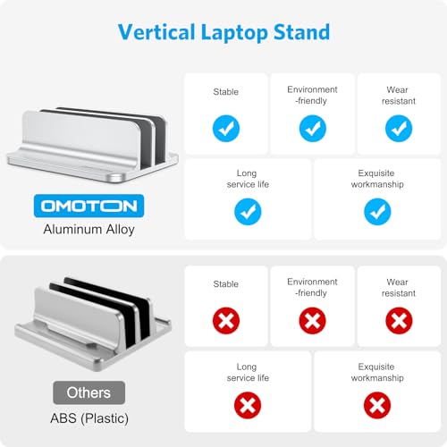 Dual Vertical Desk Laptop Stand Holder