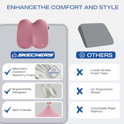 Seat Cushion Ergonomic Memory Foam Cushion for Long Sitting Hours on Office & Home Chair