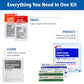 9302-25M 25-Person Contractor's First Aid Kit for Home Renovation, Job Sites, and Construction Vehicles, 178 Pieces, White