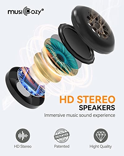 3D Sleep Headphones Bluetooth 5.4 Sleep Mask with HD Speakers