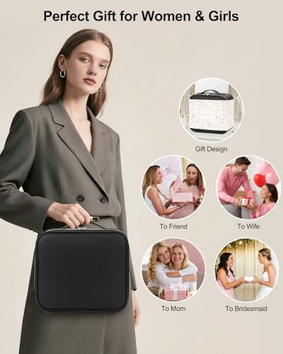 Makeup Bag with LED Mirror