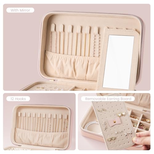 Travel Jewelry Case for Women Girls