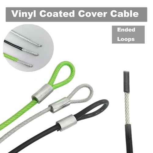 5FT 6mm Stainless Steel Security Cable Lock (5 Foot)