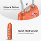 2 TSA Approved Luggage Locks 4 Digit Code Cable Lock Robust Orange (2 Count)