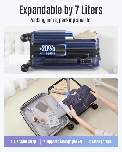 20 Inch Carry On Luggage 22x14x9 Airline Approved