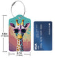Giraffe in Sunglasses 2 Pack Luggage Tag for Suitcase (2 Count)