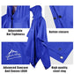 Hooded Rain Poncho Lightweight Waterproof Unisex Raincoat Jacket with Pocket for Men Women Adult