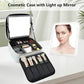 Travel Makeup Bag with LED Mirror Toiletry Bag for women with 3 Lighted Settings