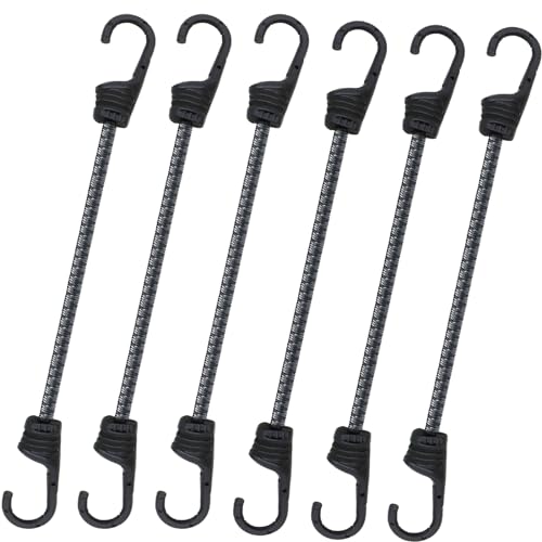 Bungee Cords with Dual Hooks (6 Count)