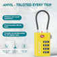 TSA Approved Luggage Locks with Search Alert Indicator (3 Count)